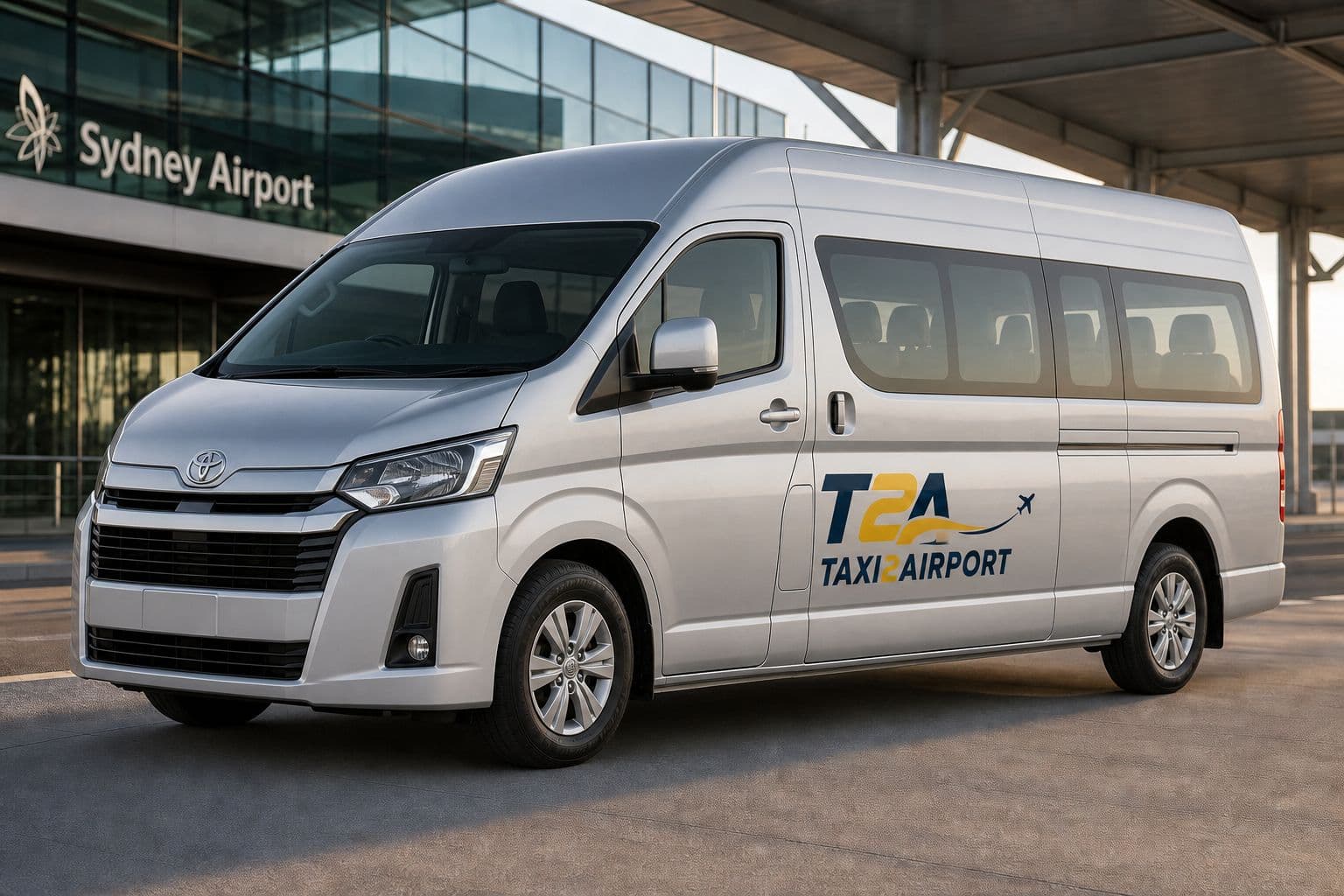 Taxi2Airport Toyota HiAce Commuter van